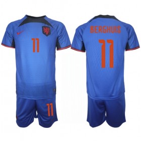 Camisetas Países Bajos Steven Berghuis 11 Segunda Copa Mundial 2022 - Niño (+ Pantalones)